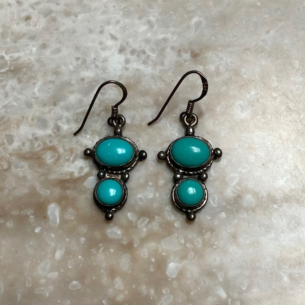 😍925 Silver & Turquoise Earrings😍NWOT